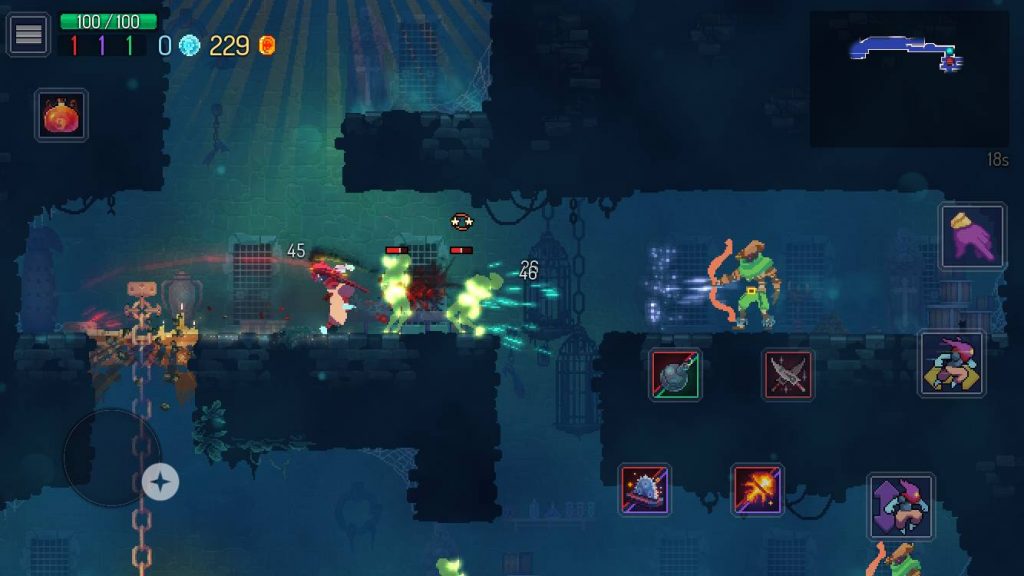 The mobile fighting platformer Dead Cells.