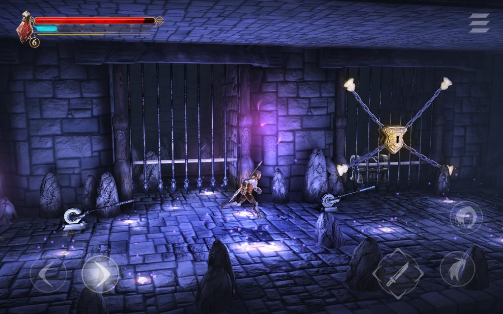 Grimvalor is a mobile platformer with survival elements.