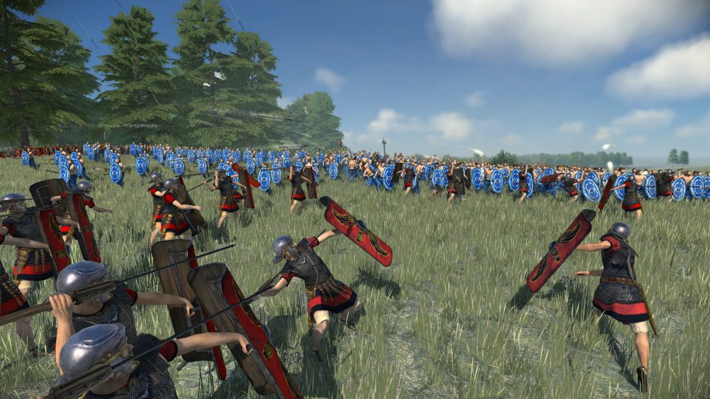 The gameplay of the mobile strategy game Rome: Total war.