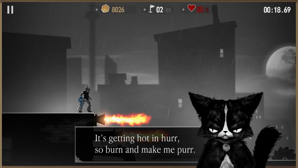 Gameplay of the platformer She Wants Me Dead.