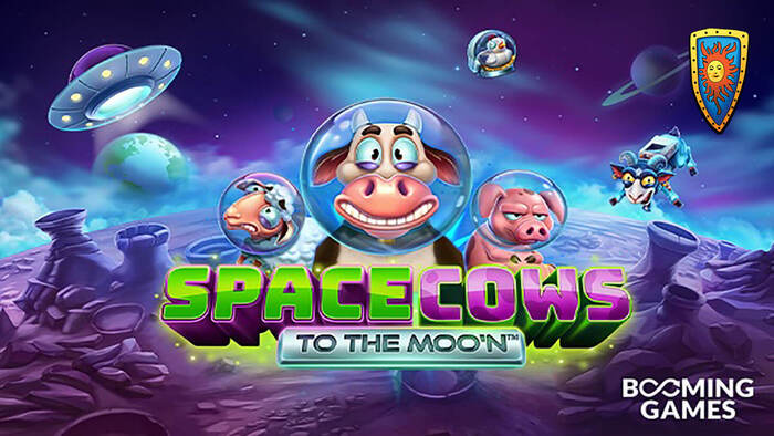 Space Cows slot gameplay